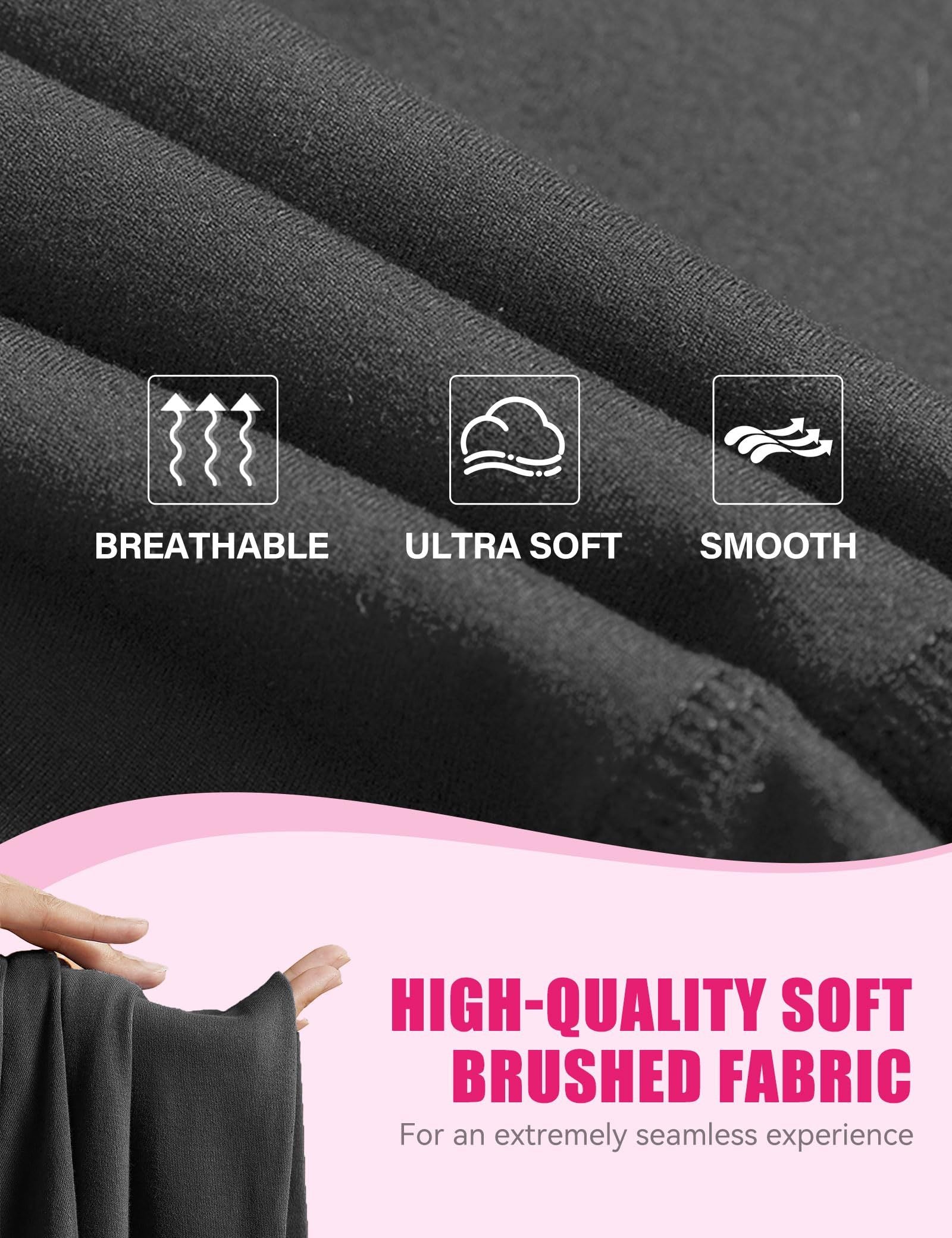 3-Pack High-Waisted Cropped Yoga Pants with Slanted Pockets