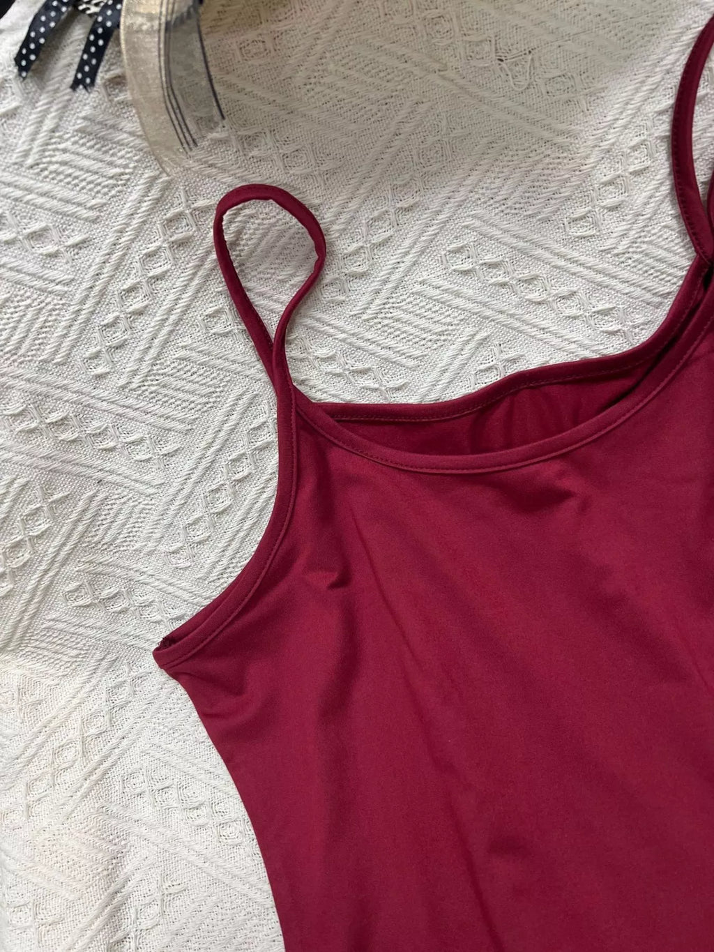 Solid Color Scoop Neck Cami