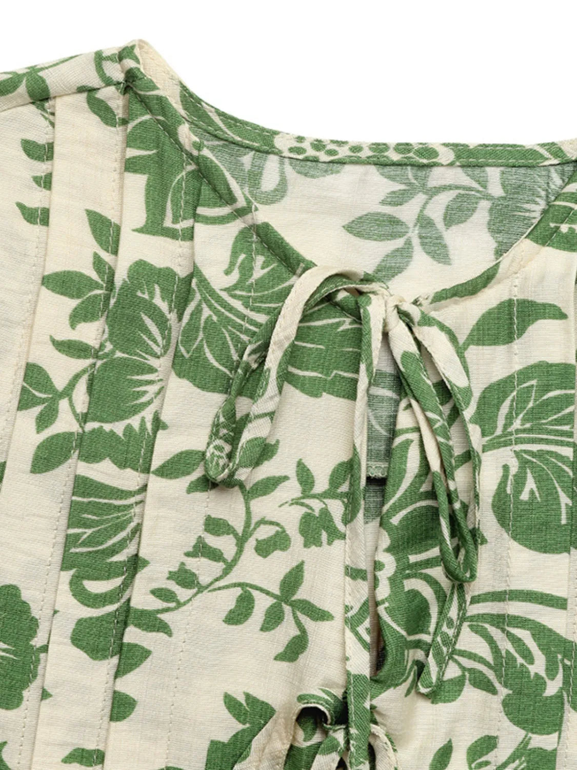 Printed Sleeveless Ruffle Peplum Blouse