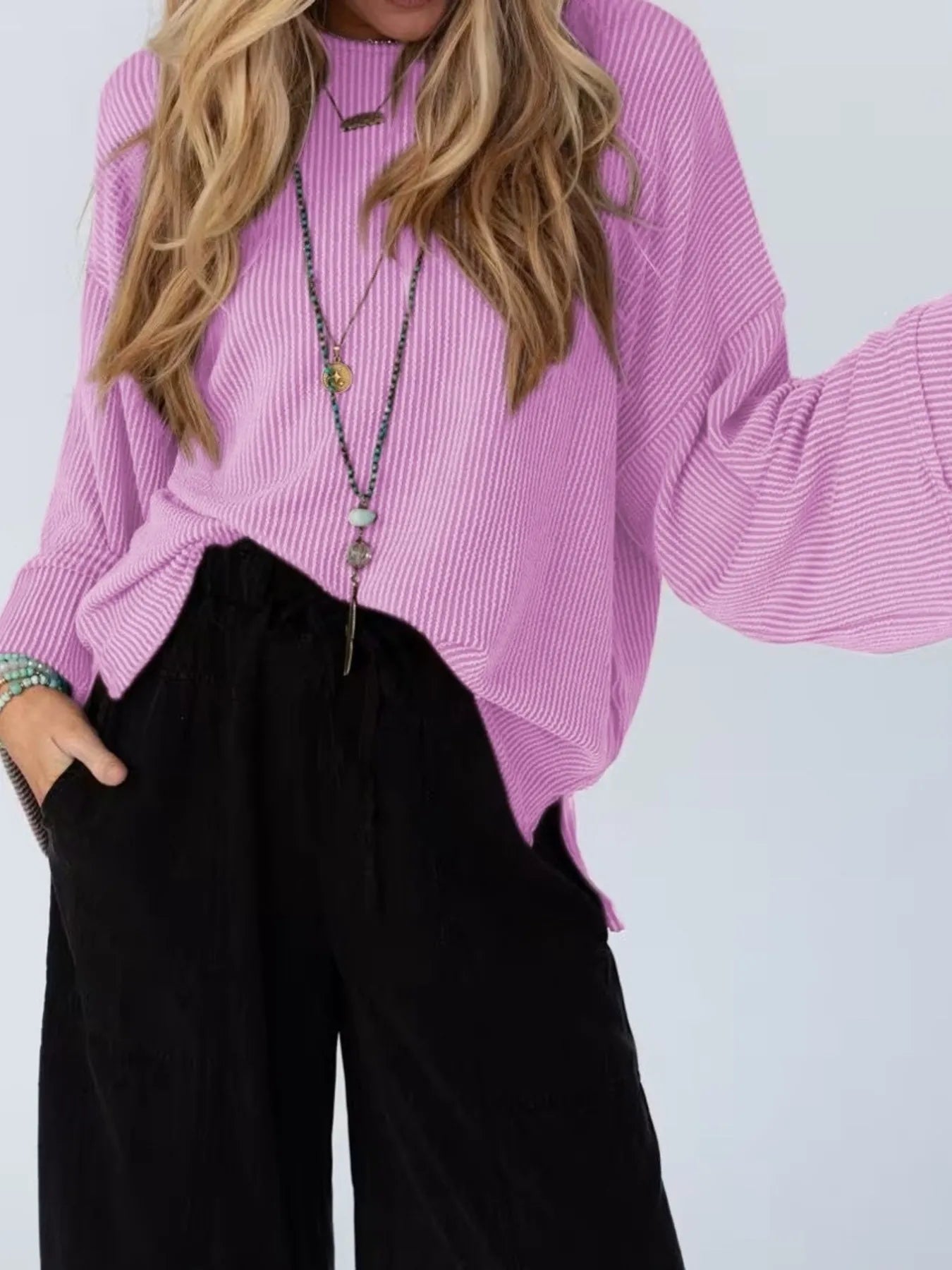 Cutout Back Long Sleeve T-Shirt