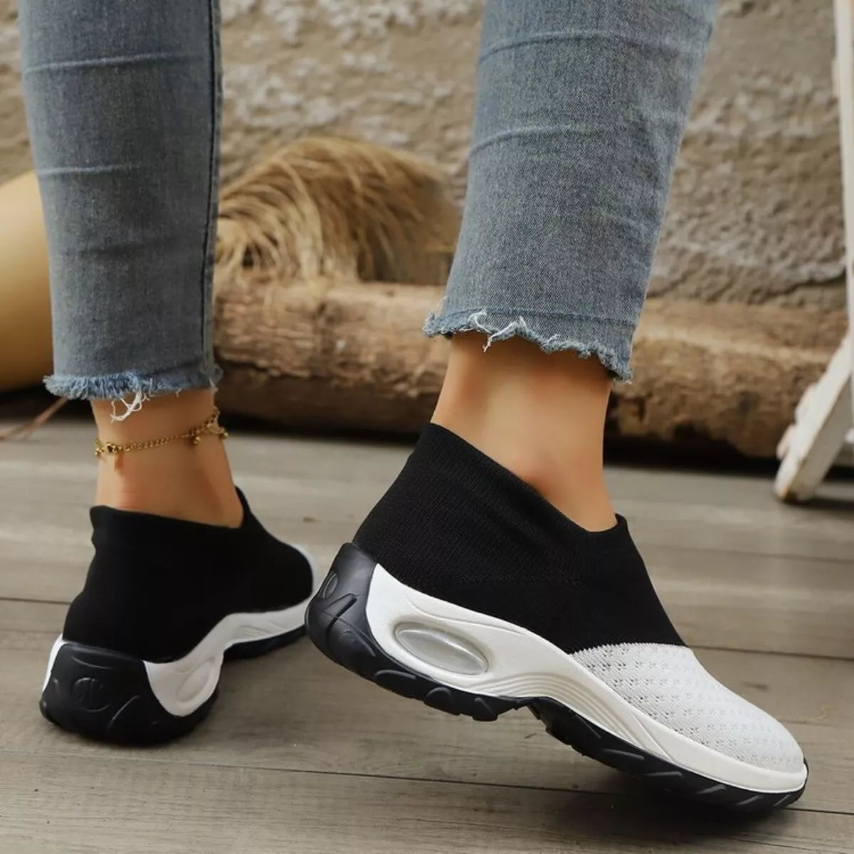 Color Block Mesh Athletic