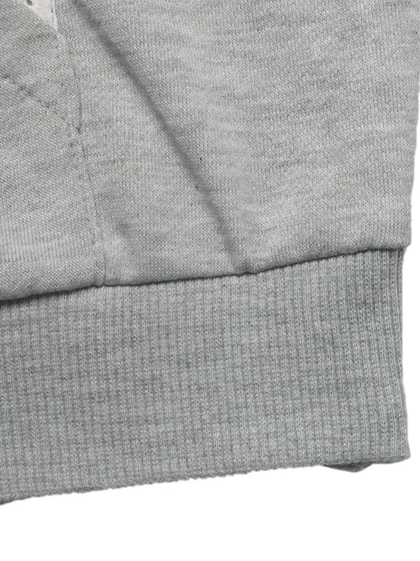 Bow Embroidered Long Sleeve Hoodie
