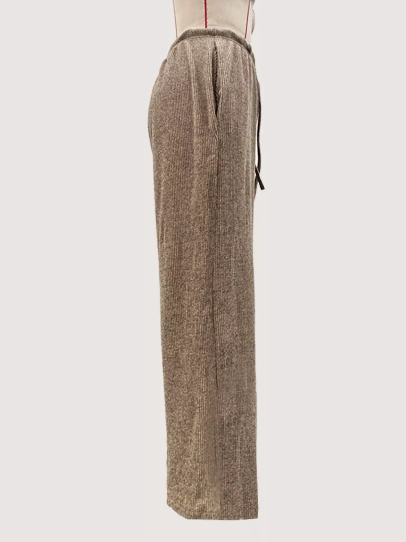 Drawstring Wide Leg Pants