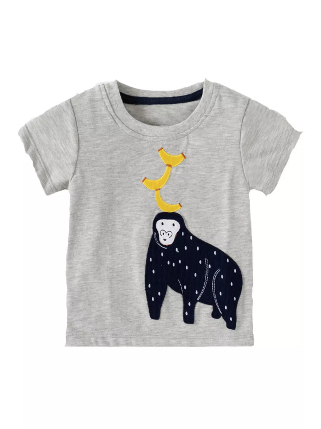 Children's Monkey & Banana Round Neck T-Shirt