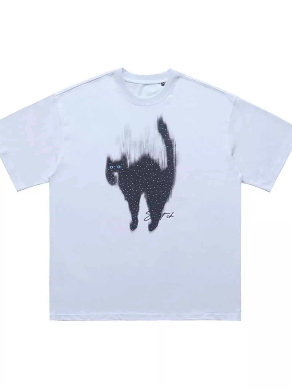 Men's Cat Graphic Short Sleeve T-Shirt