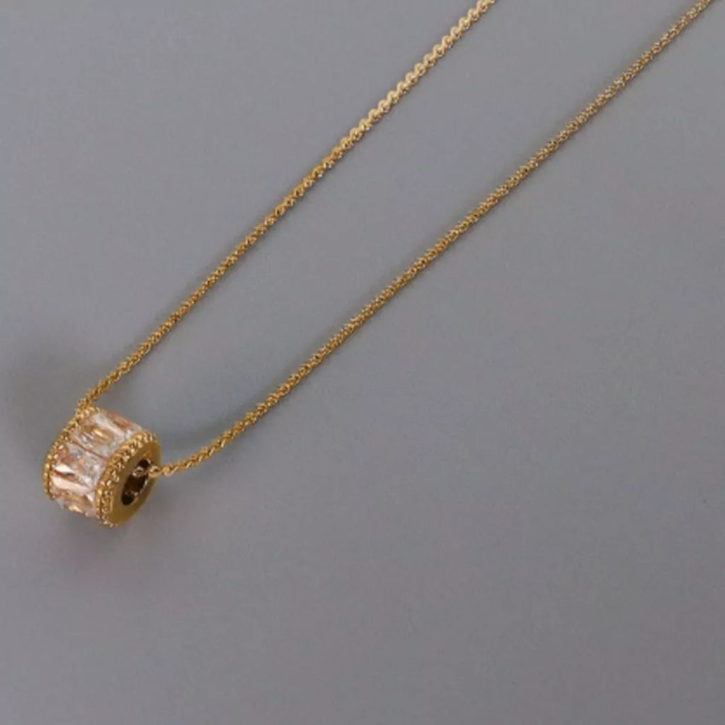 18K Gold-Plated Zircon Minimalist Necklace