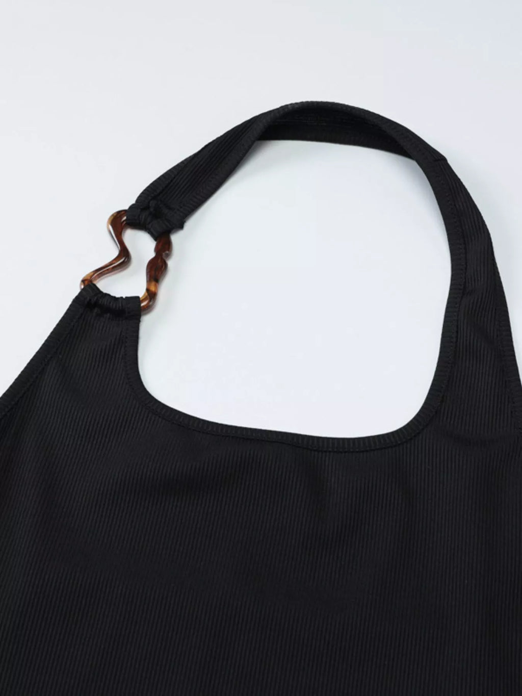 Ribbed Halter Neck Tank