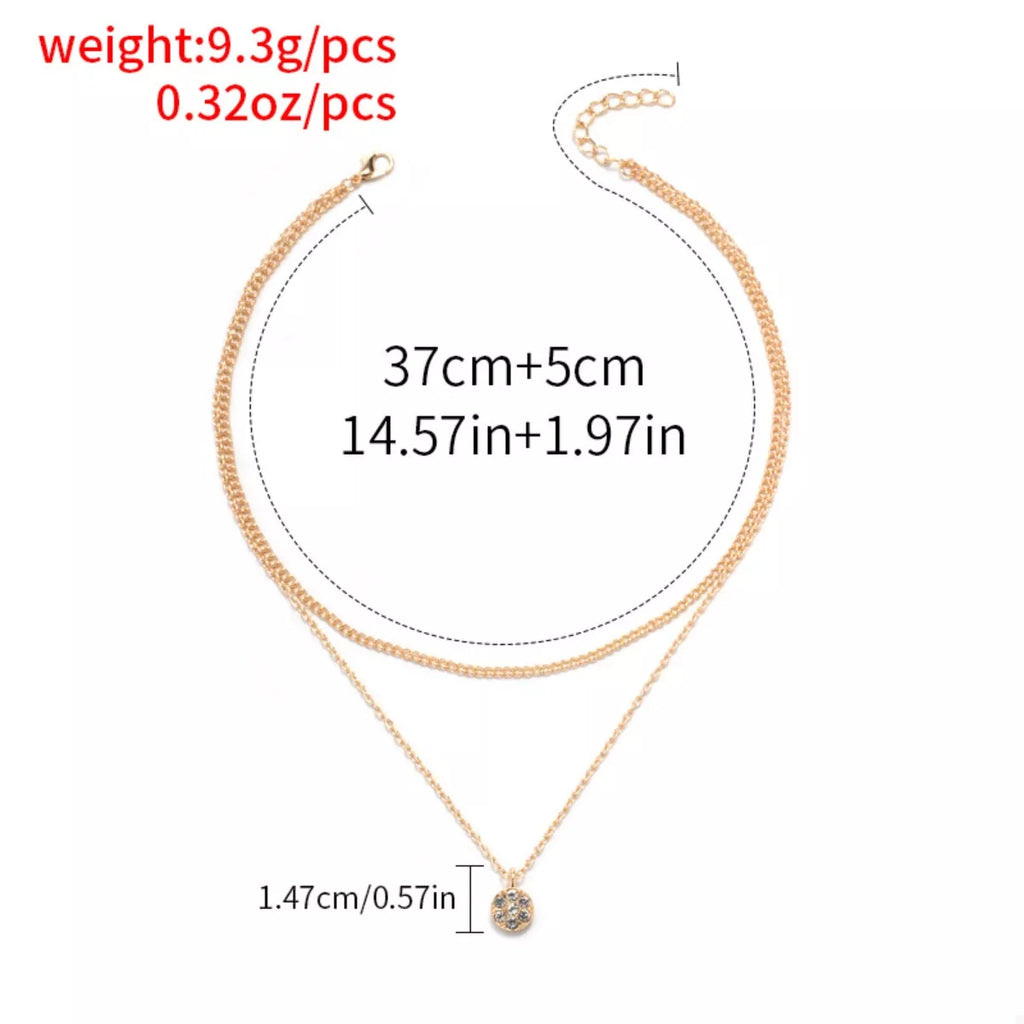 Double Layered Pendant Necklace