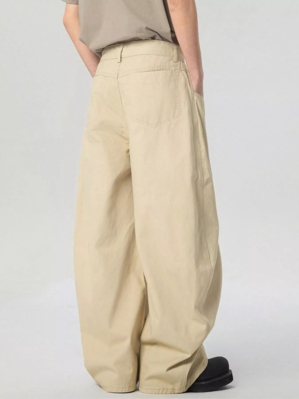 Men's Pocketed Wide Leg Pants
