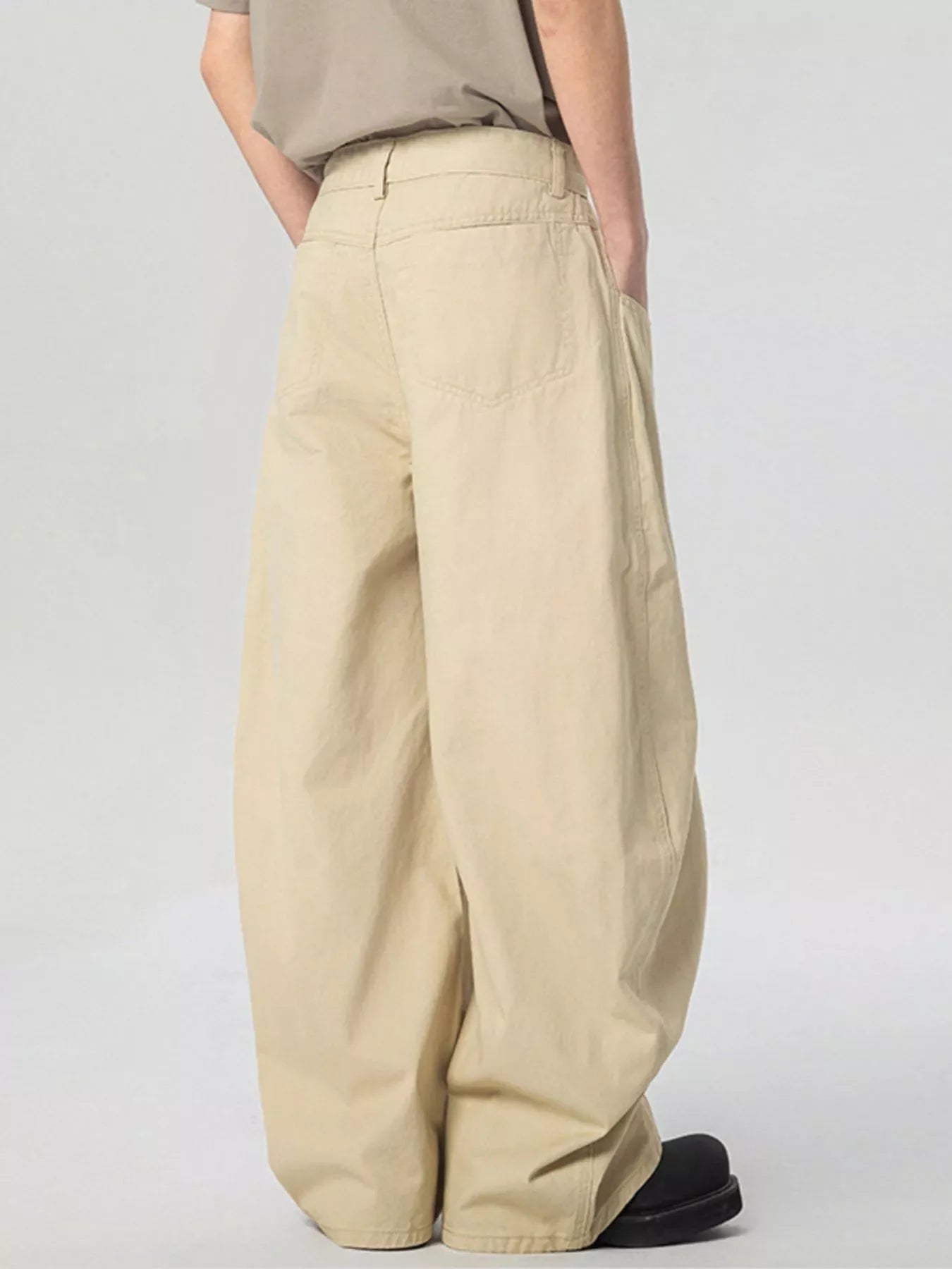 Men's Pocketed Wide Leg Pants