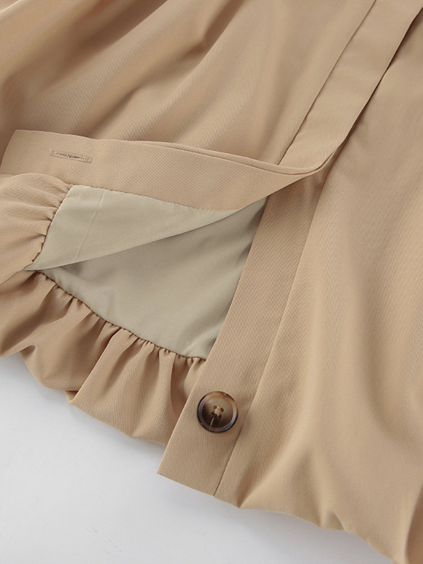 Puff Sleeve Button-Down Jacket