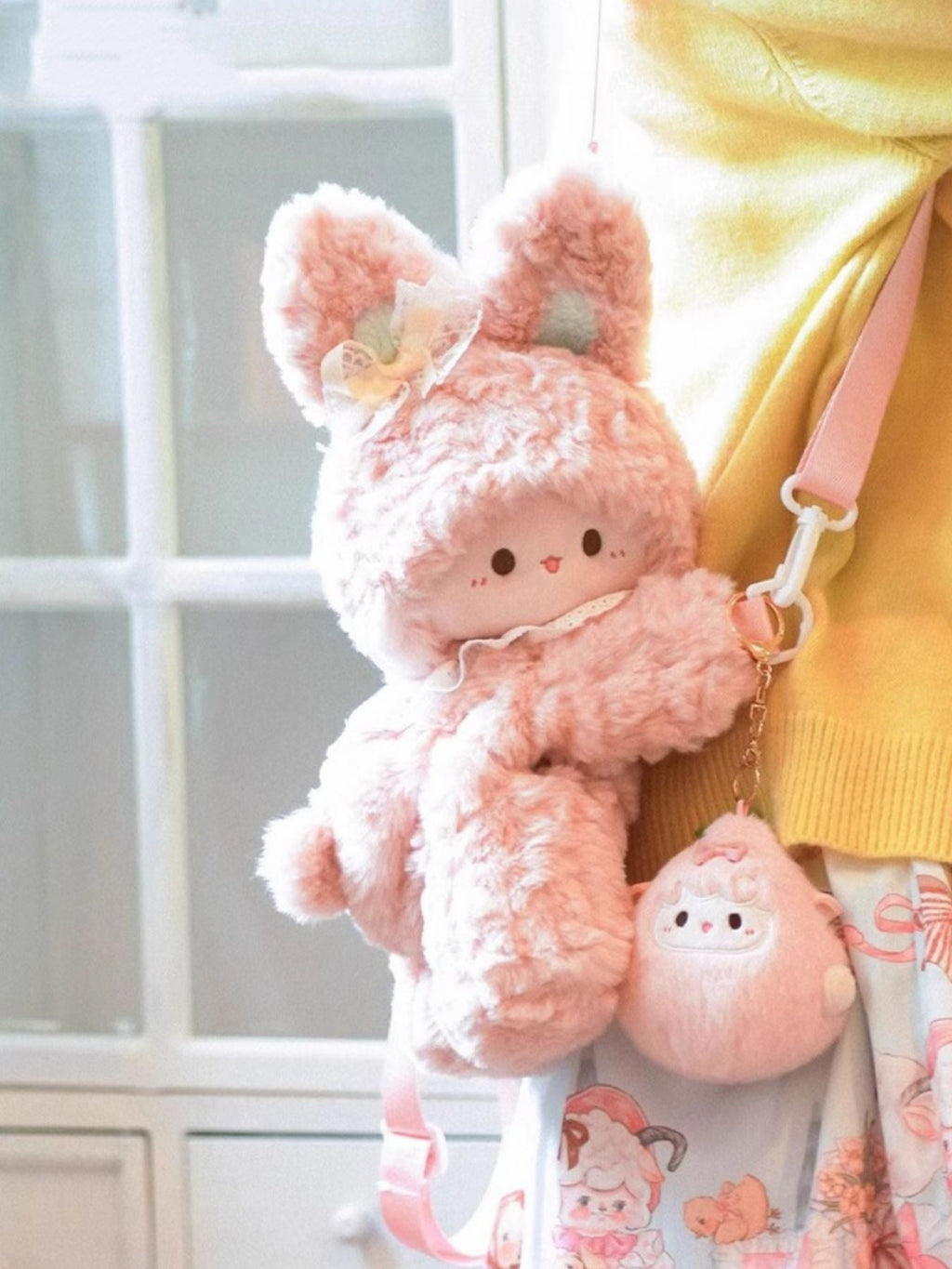 Plush Bunny Backpack Bag