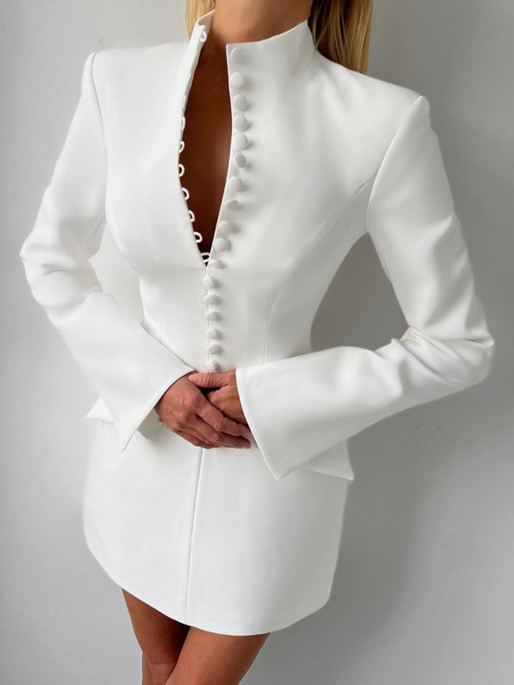 Button-Down Blazer Dress