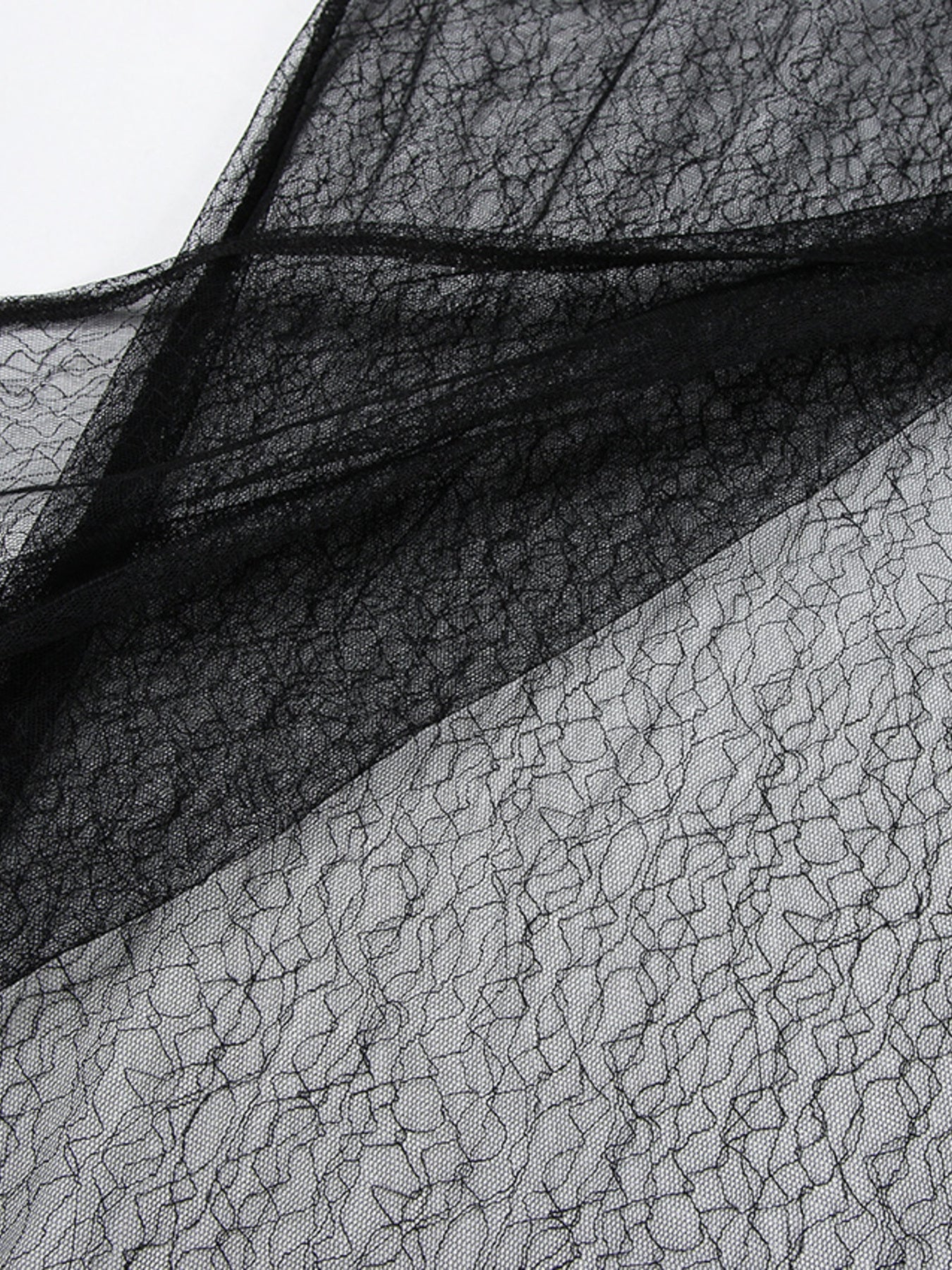 Lace Panel Midi Skirt