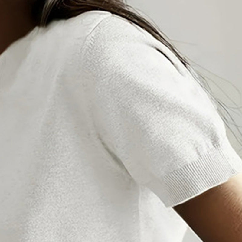 Women’s Soft Stretch Minimalist T-Shirt – Everyday Slim Fit Top