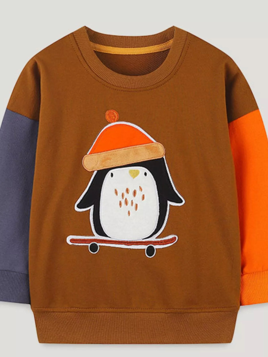 Children's Penguin Round Neck Sweatshirt