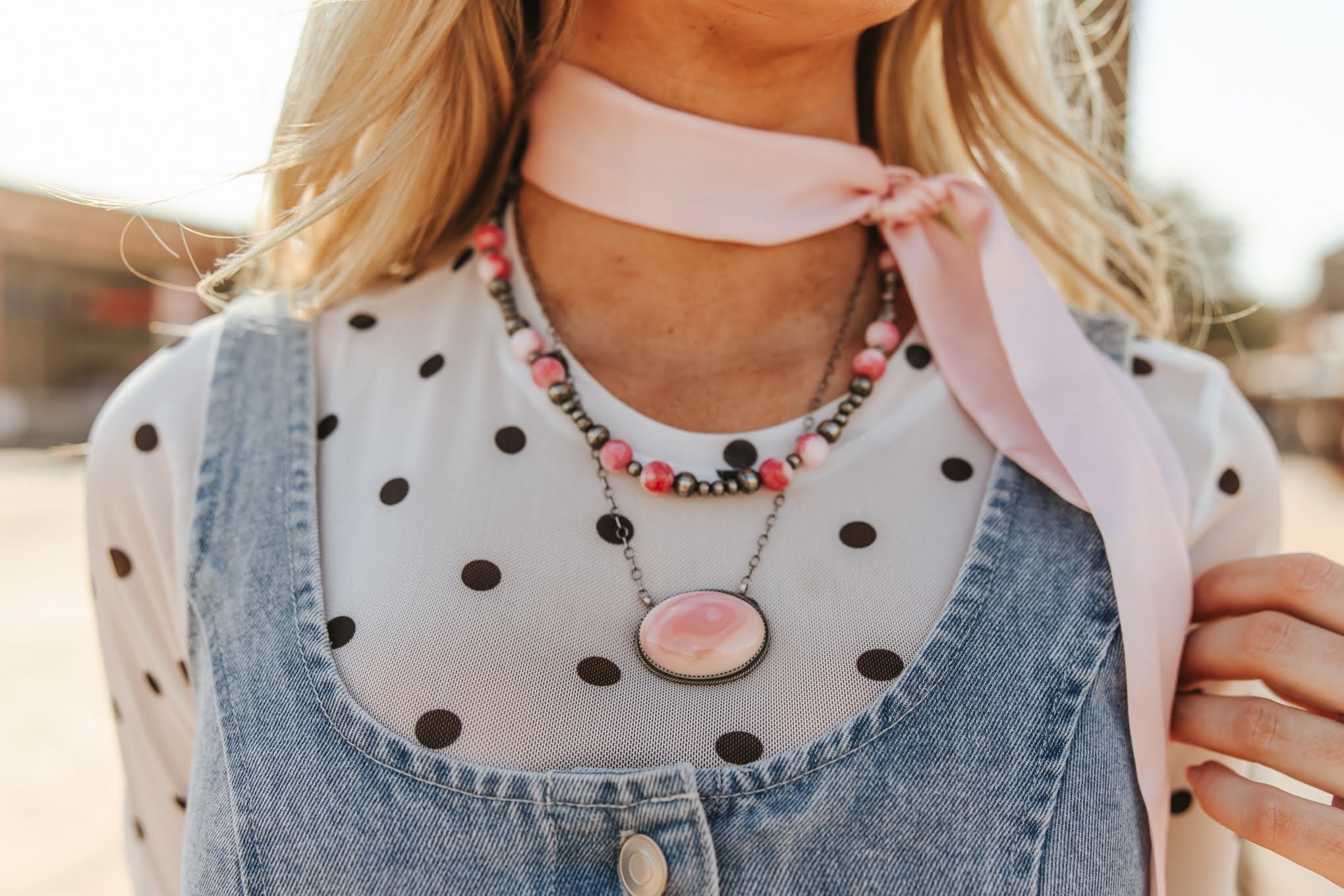 Desert Rose Beaded Necklace