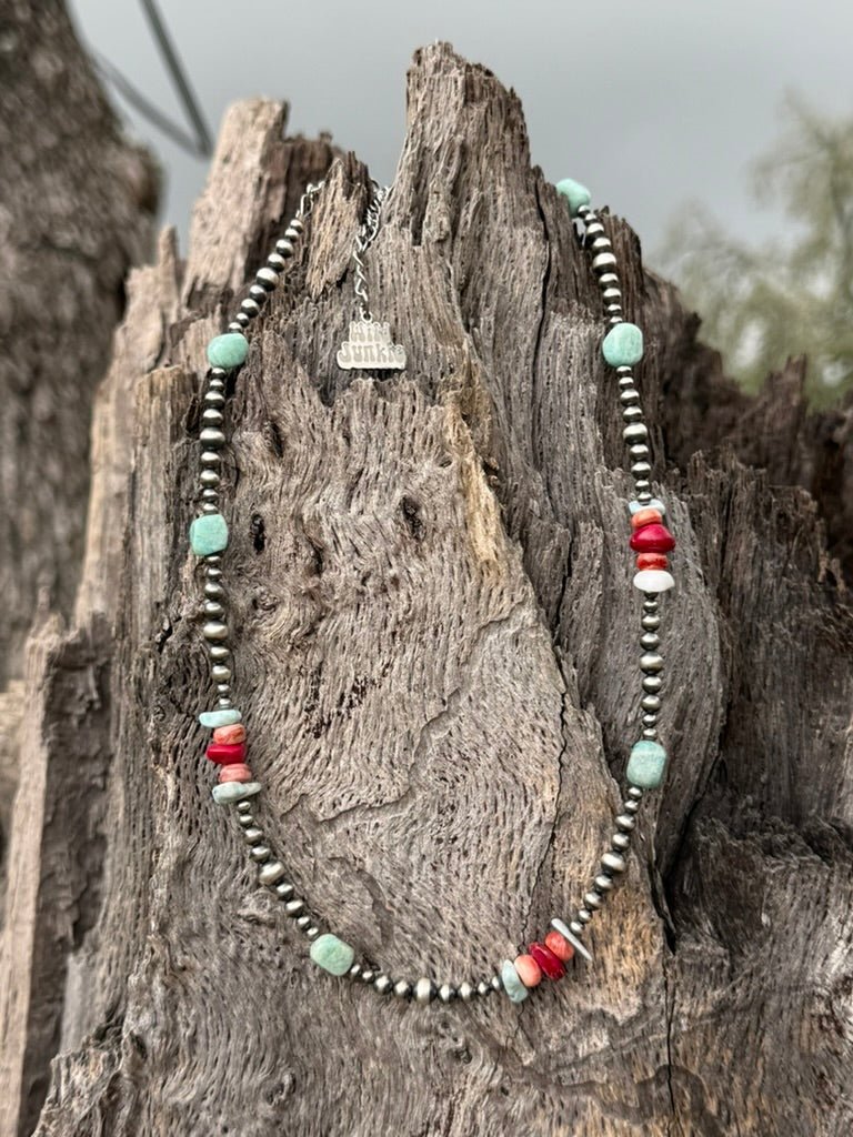 Desert Trail Mixed Stone Beaded Necklace