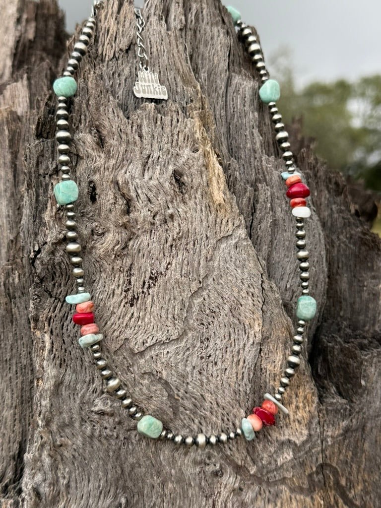 Desert Trail Mixed Stone Beaded Necklace