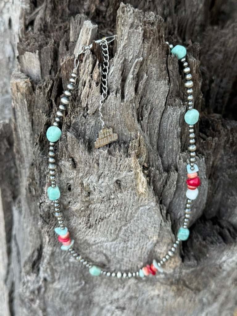 Desert Trail Mixed Stone Beaded Necklace