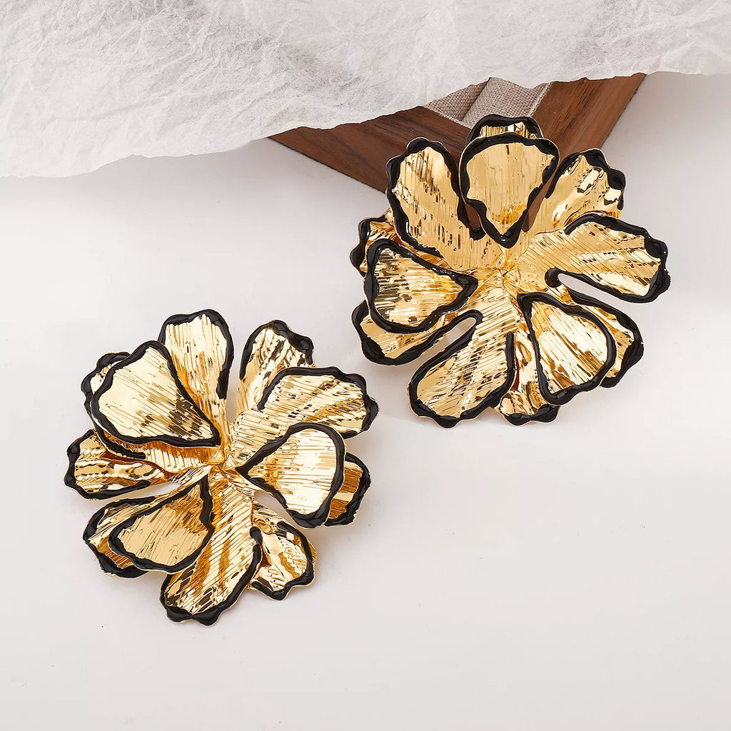 18K Gold-Plated Flower Stud Earrings
