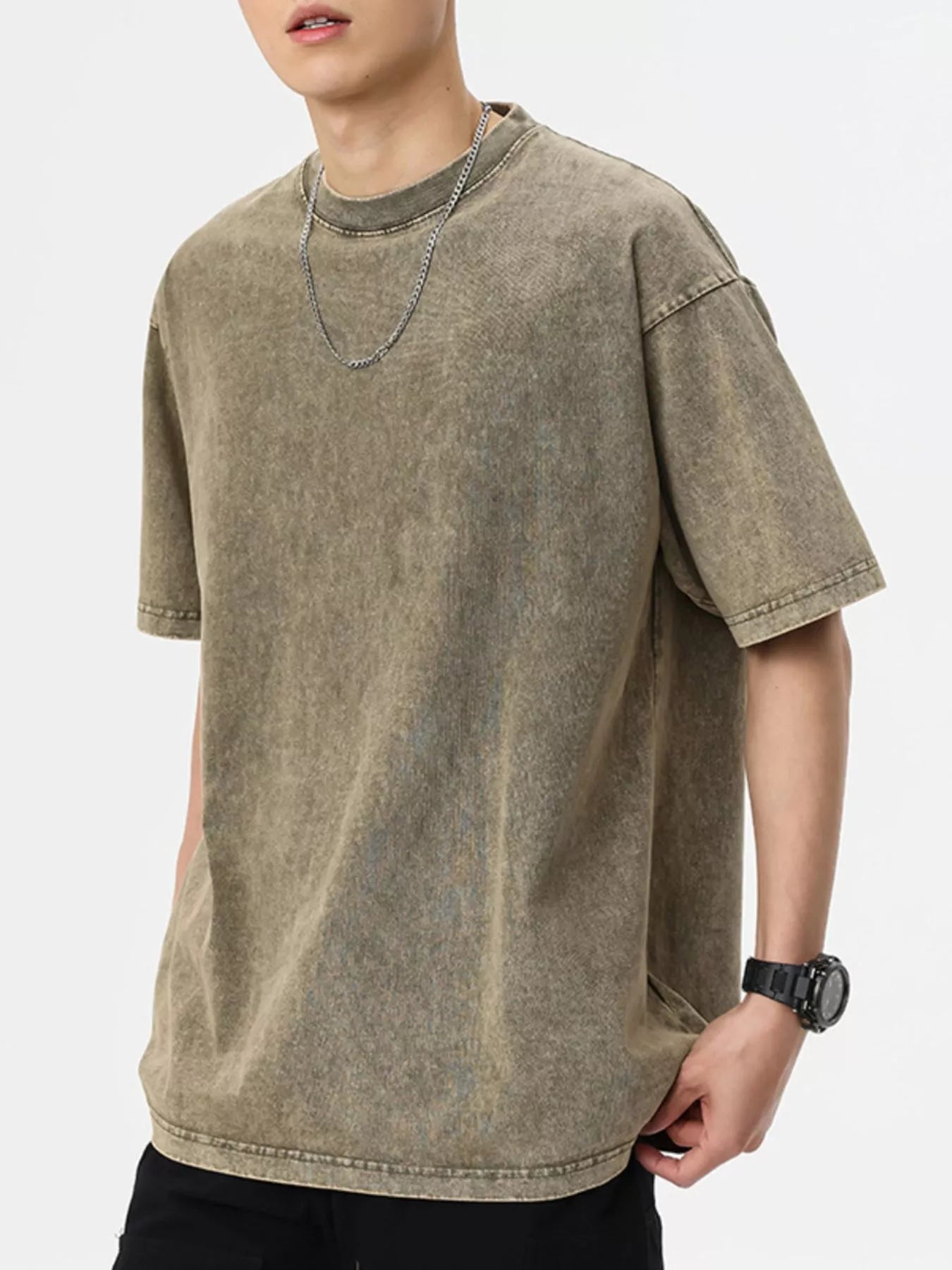 Men's Vintage Washed Oversized T-Shirt