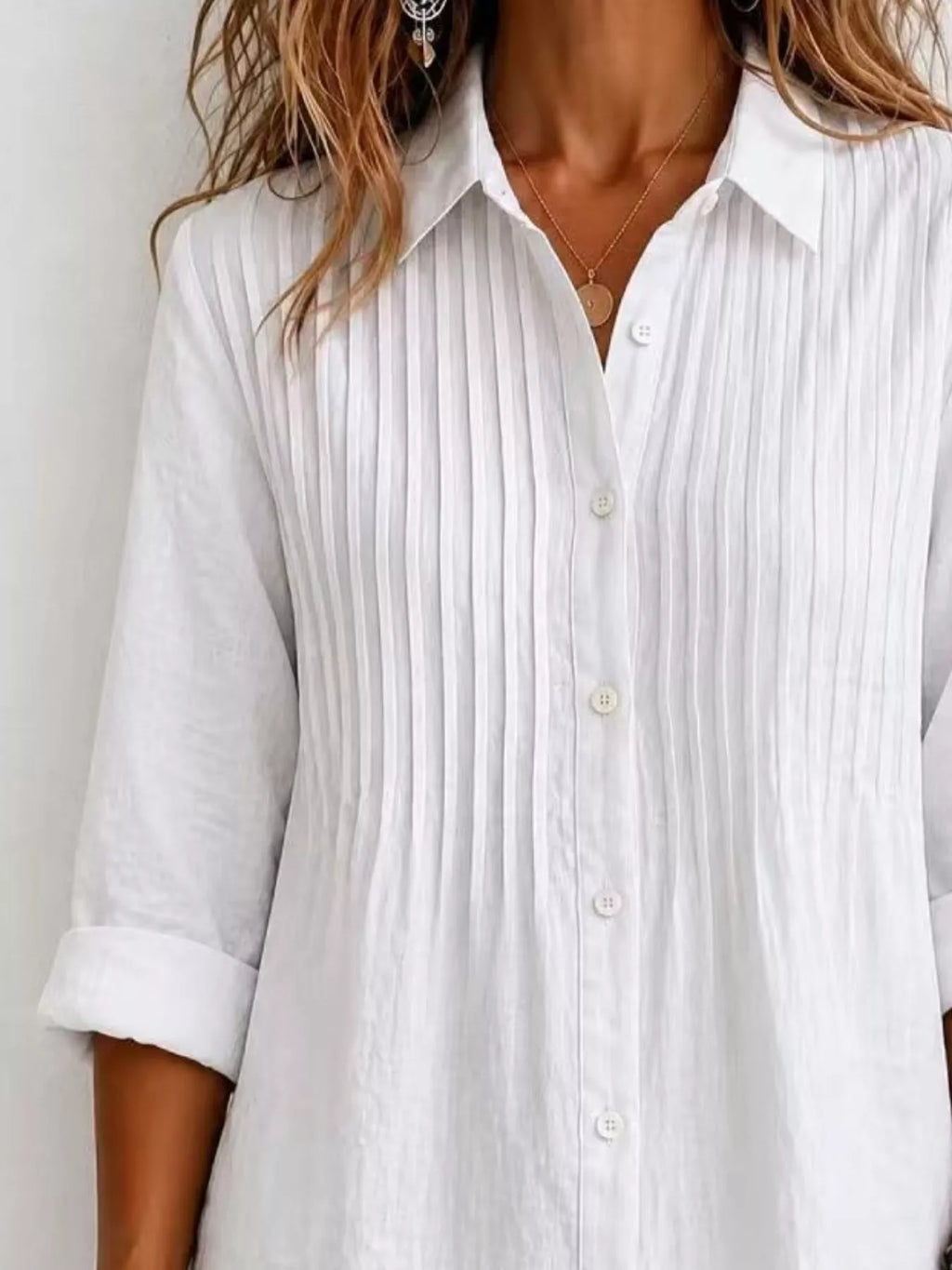 Men's Full Size Button Up Long Sleeve Shirt Plus Size