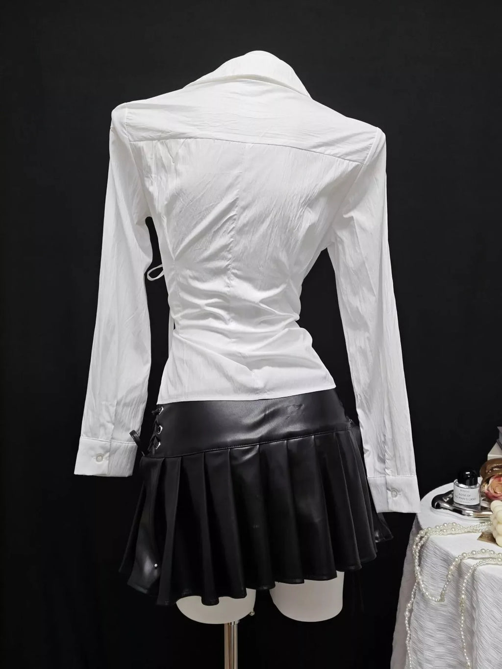 Side Tied Long Sleeve Shirt