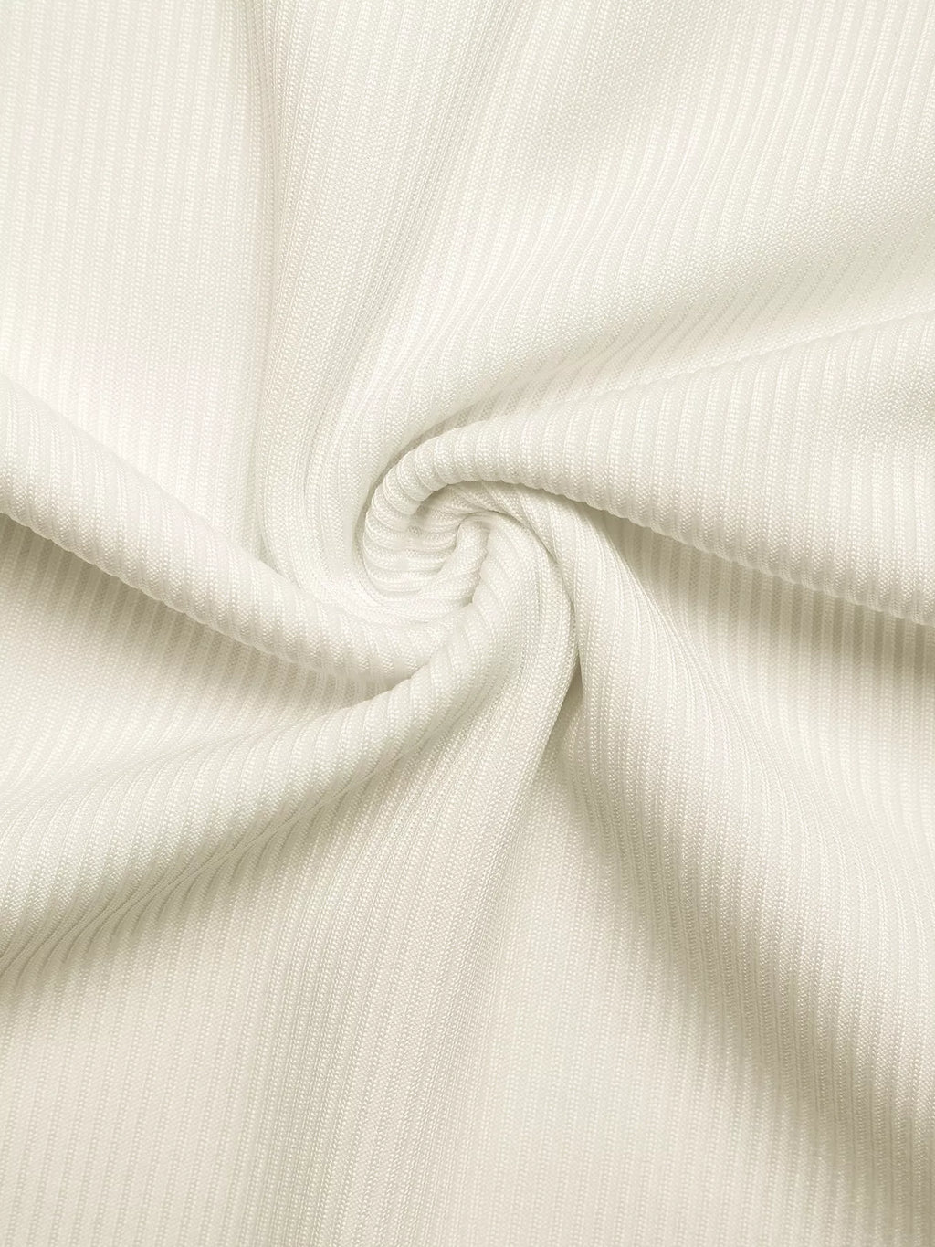 Ribbed Knit Bow Decor V-Neck T-Shirt