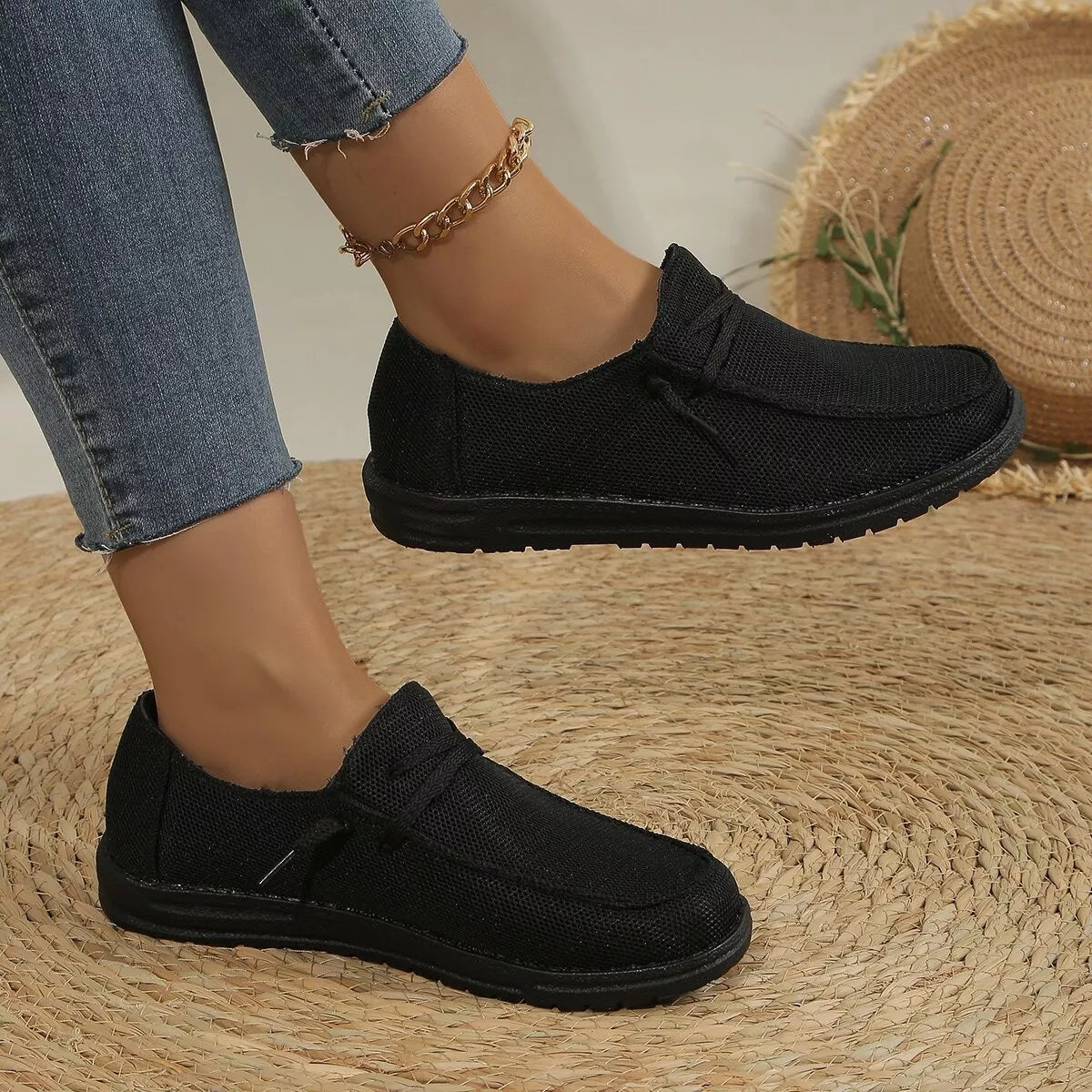 Round Toe Slip-Ons