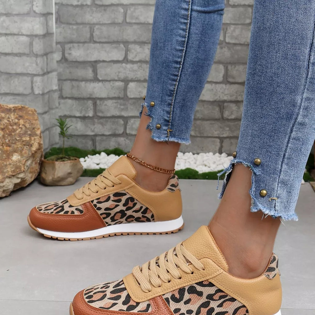Leopard Print Casual Sneakers