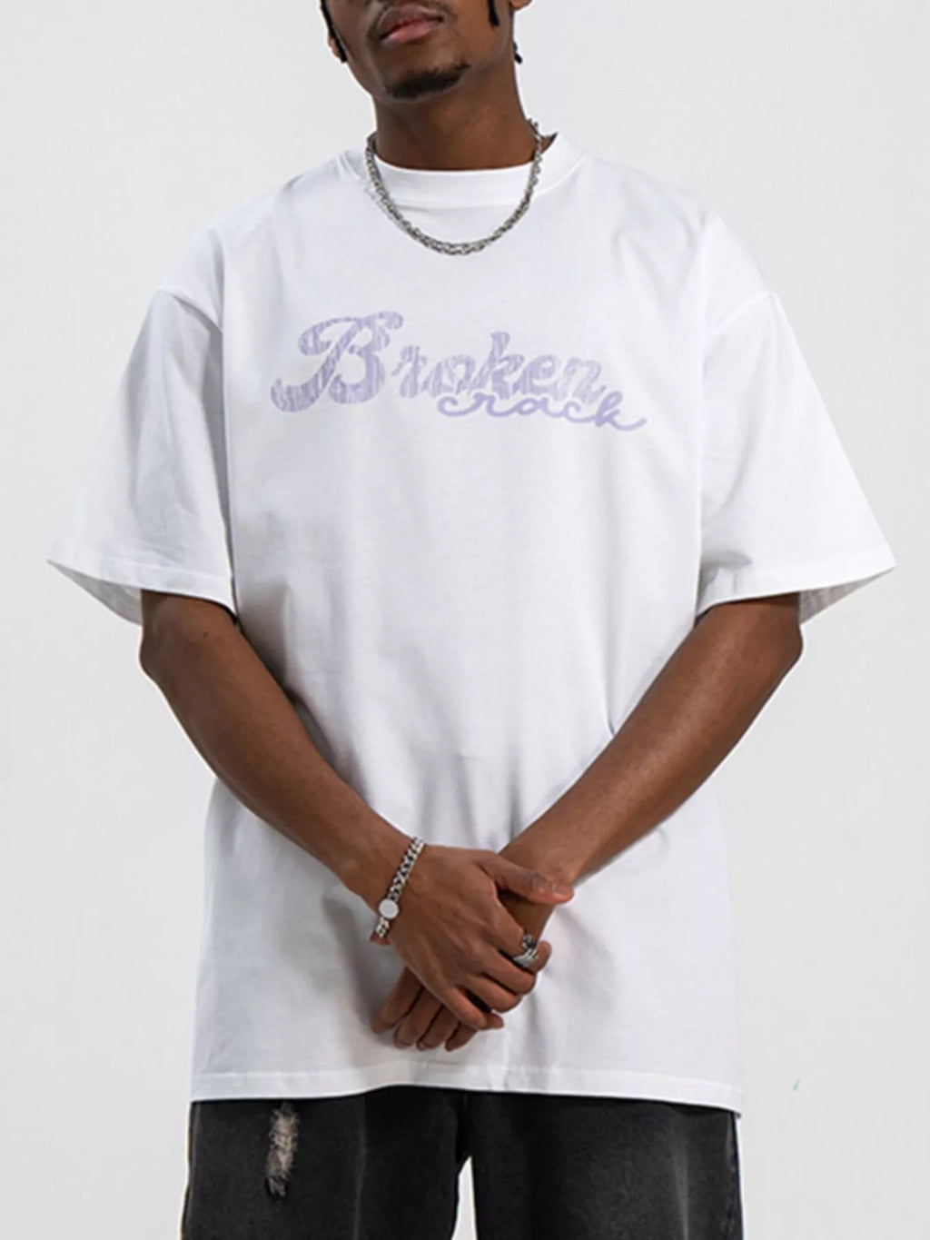 Men's Graphic Round Neck Oversized T-Shirt