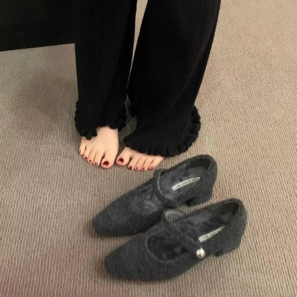 Elegant Block Heel Mary Jane Loafers