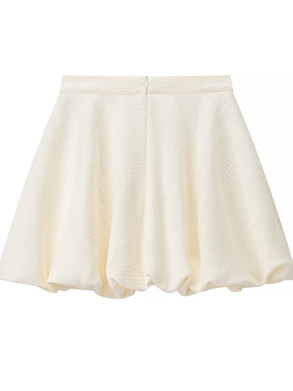 Button Up Short Sleeve Top and Bubble Hem Skirt Set