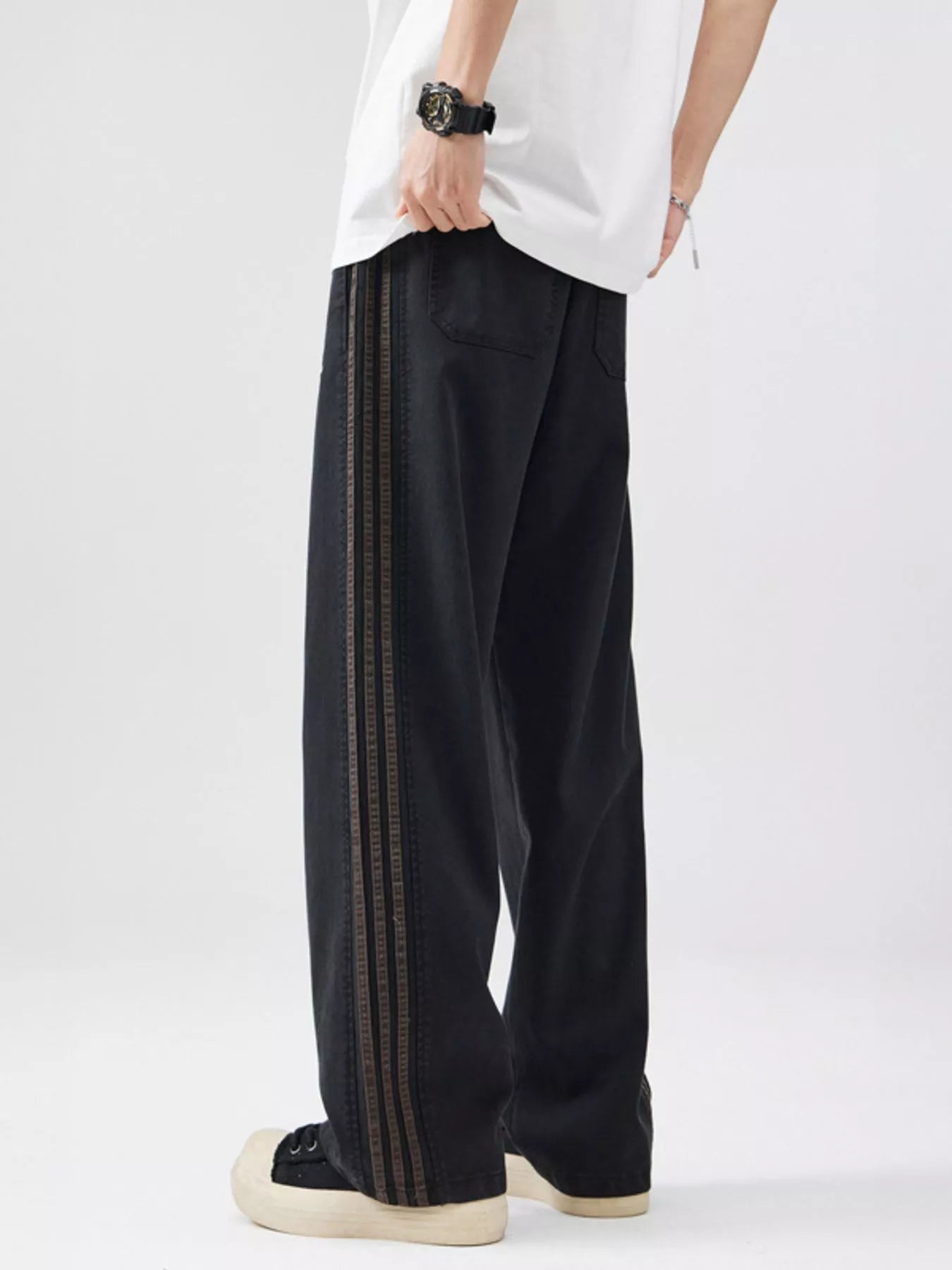Men's Full Size Drawstring Wide Leg Pants Plus Size