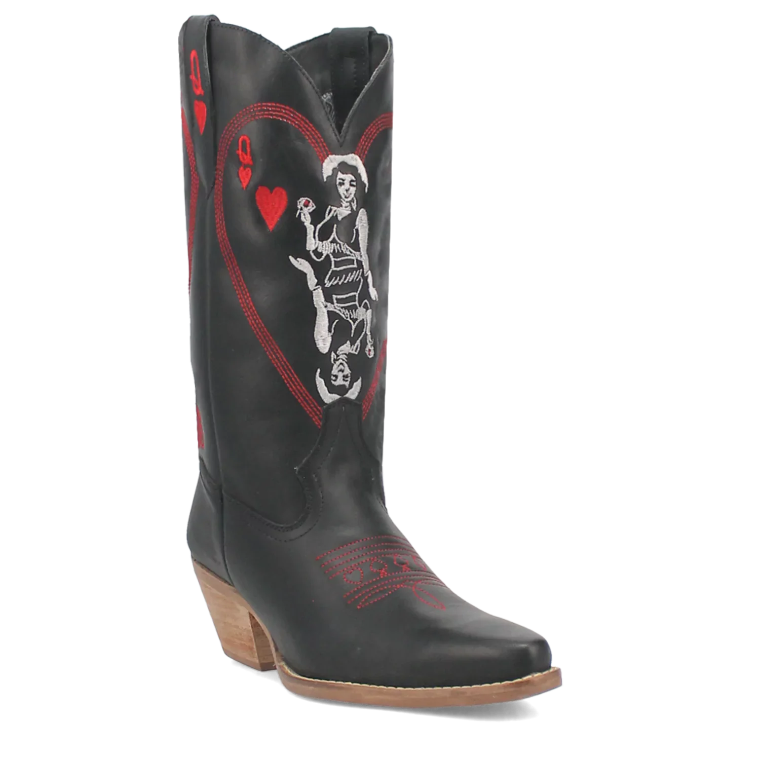 Dingo Queen A Hearts - Women's Leather Cowgirl Boots