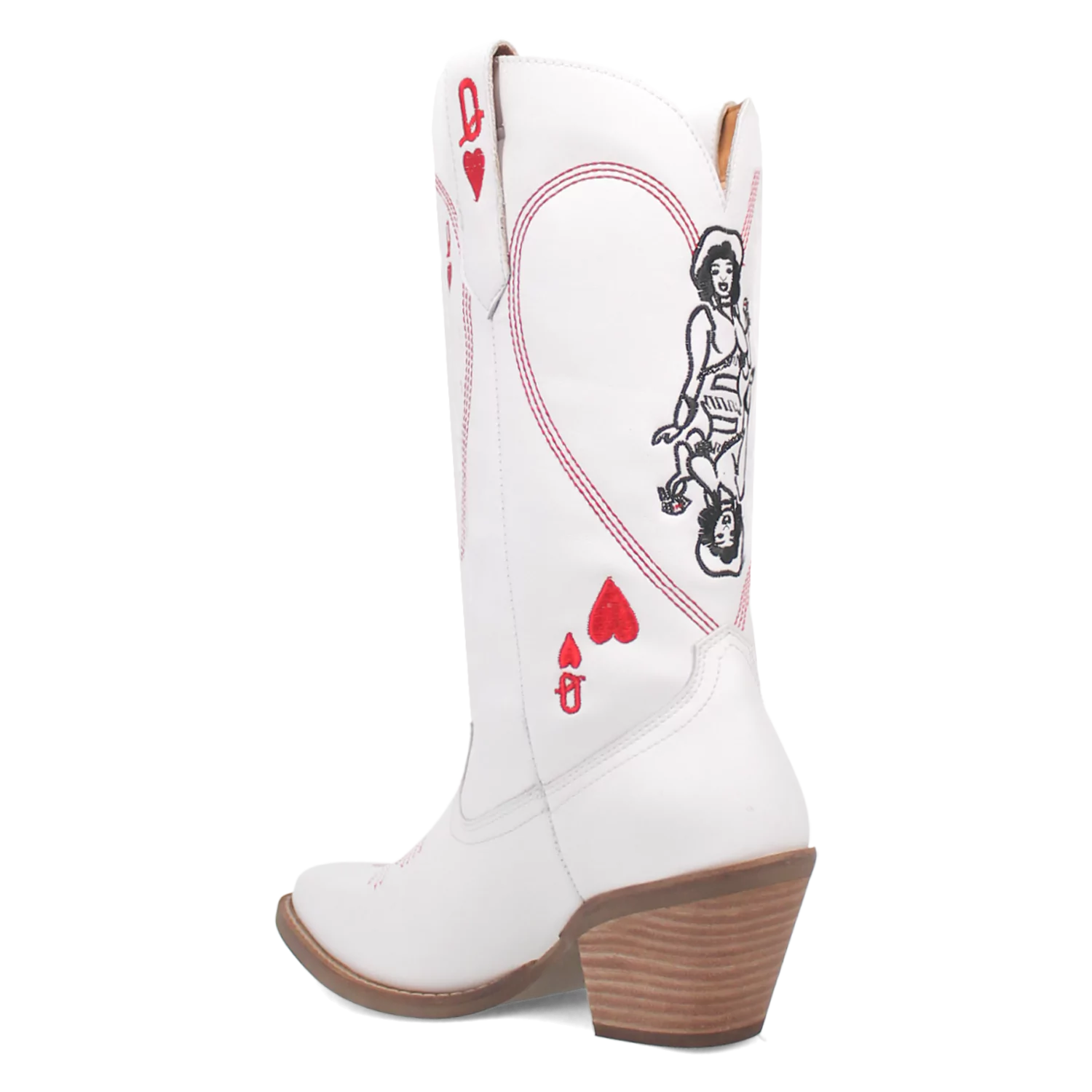 Dingo Queen A Hearts - Women's Leather Cowgirl Boots