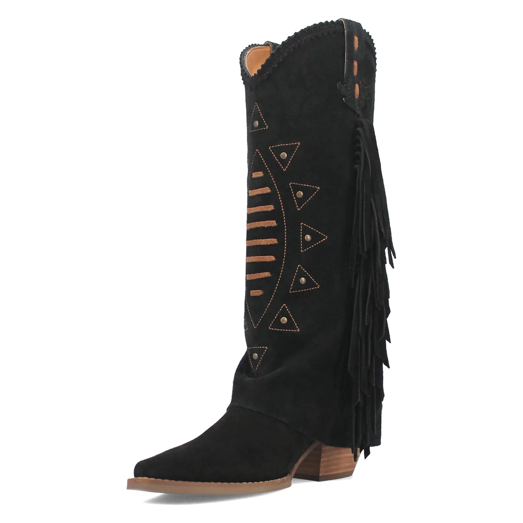 Dingo Spirit Trail  - Women's Suede Leather Cowgirl Boots