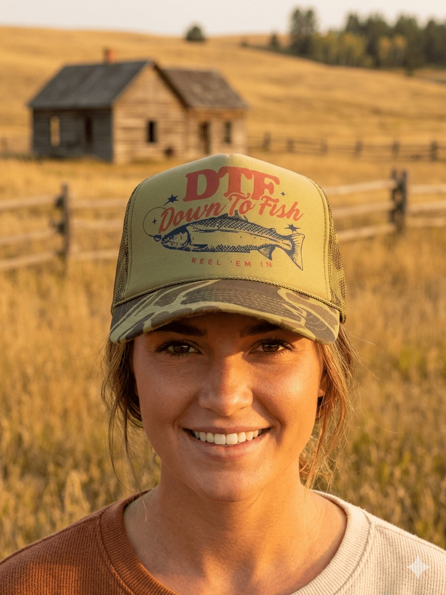 Down To Fish Trucker Hat