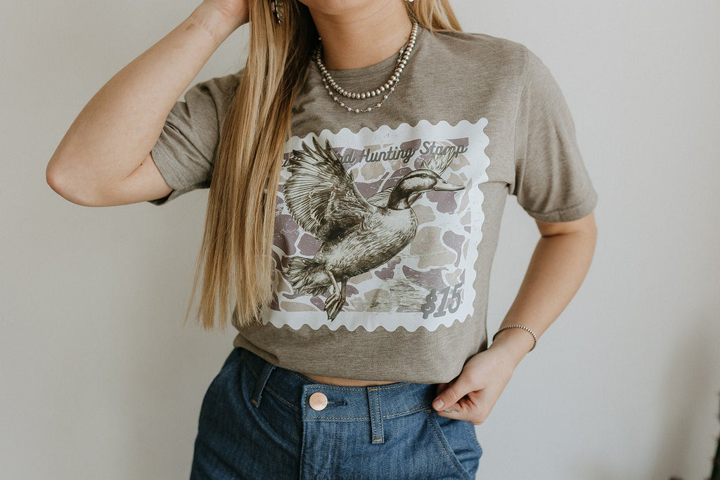 Duck Stamp Graphic Tee - Olive Ash
