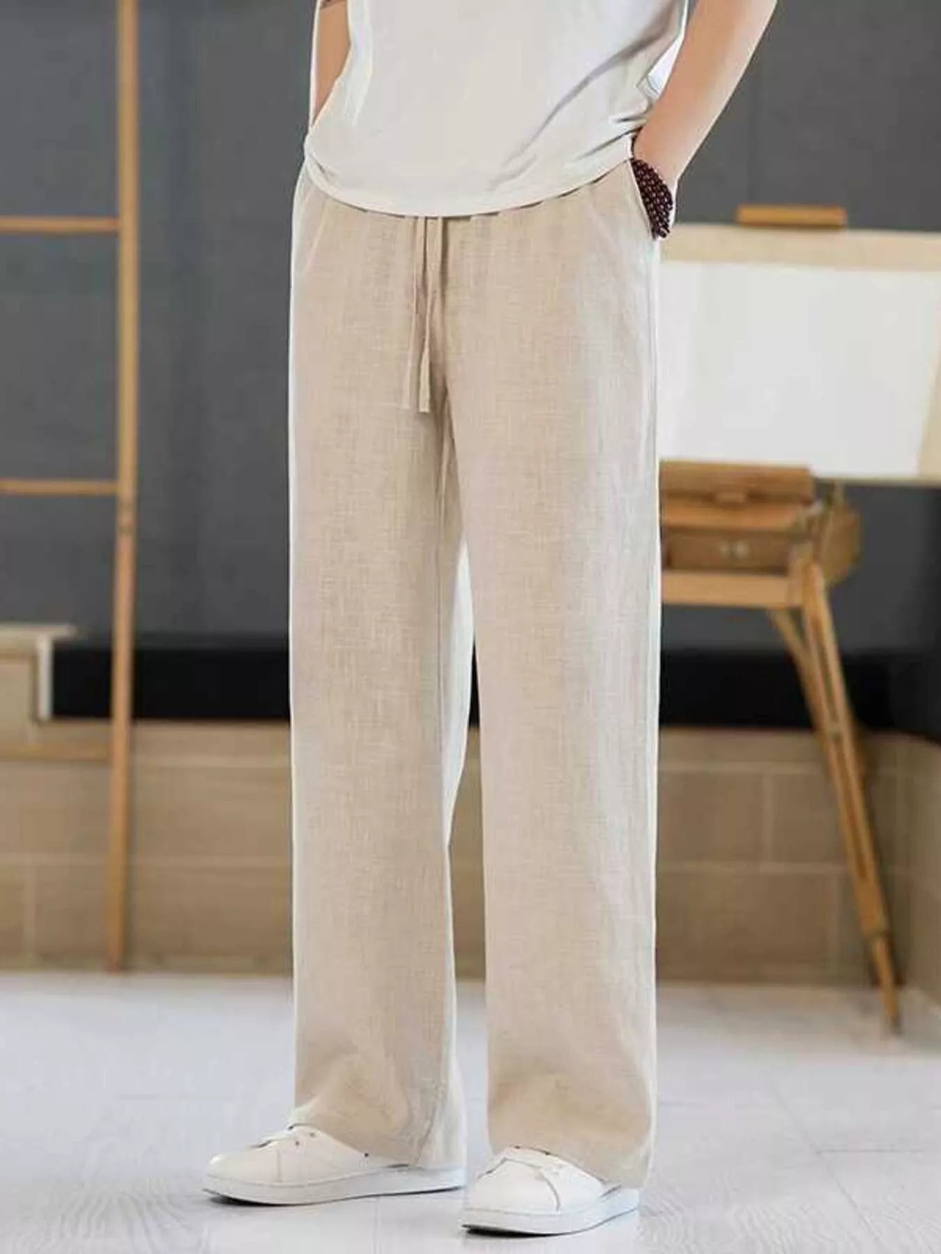 Men's Plus Size Casual Drawstring Pants