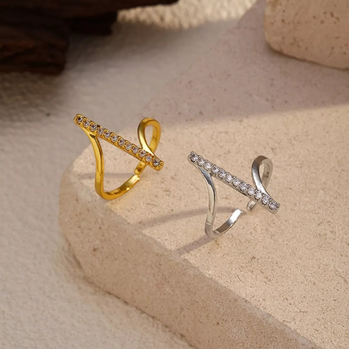 Irregular Rhinestone Ring