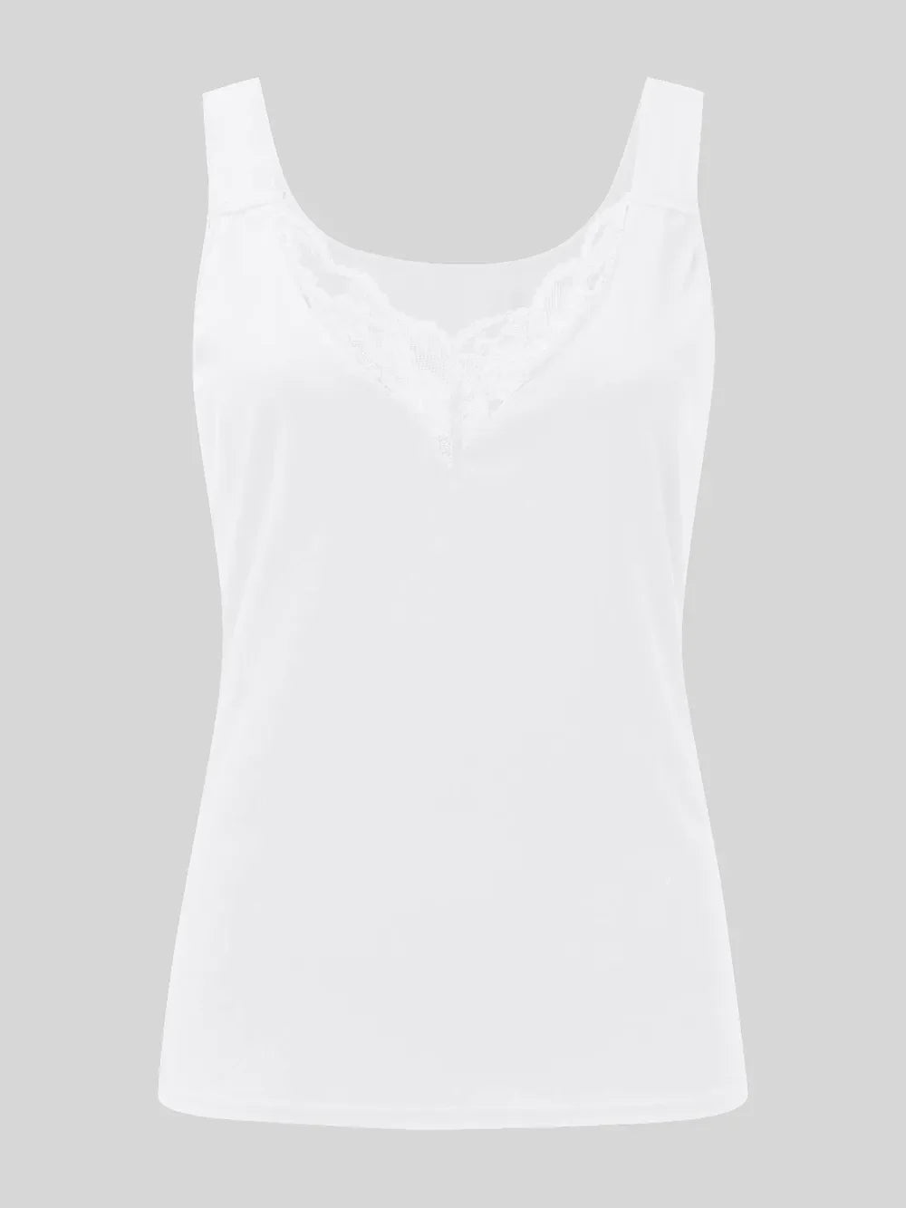 Full Size Lace Detail Sweetheart Neck Tank