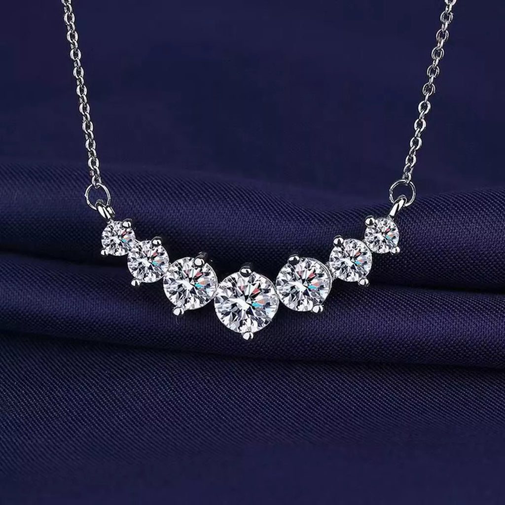 2.8 Carat Moissanite 925 Sterling Silver Necklace