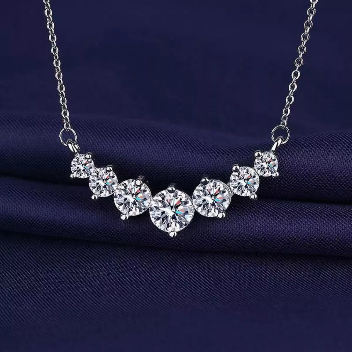 2.8 Carat Moissanite 925 Sterling Silver Necklace