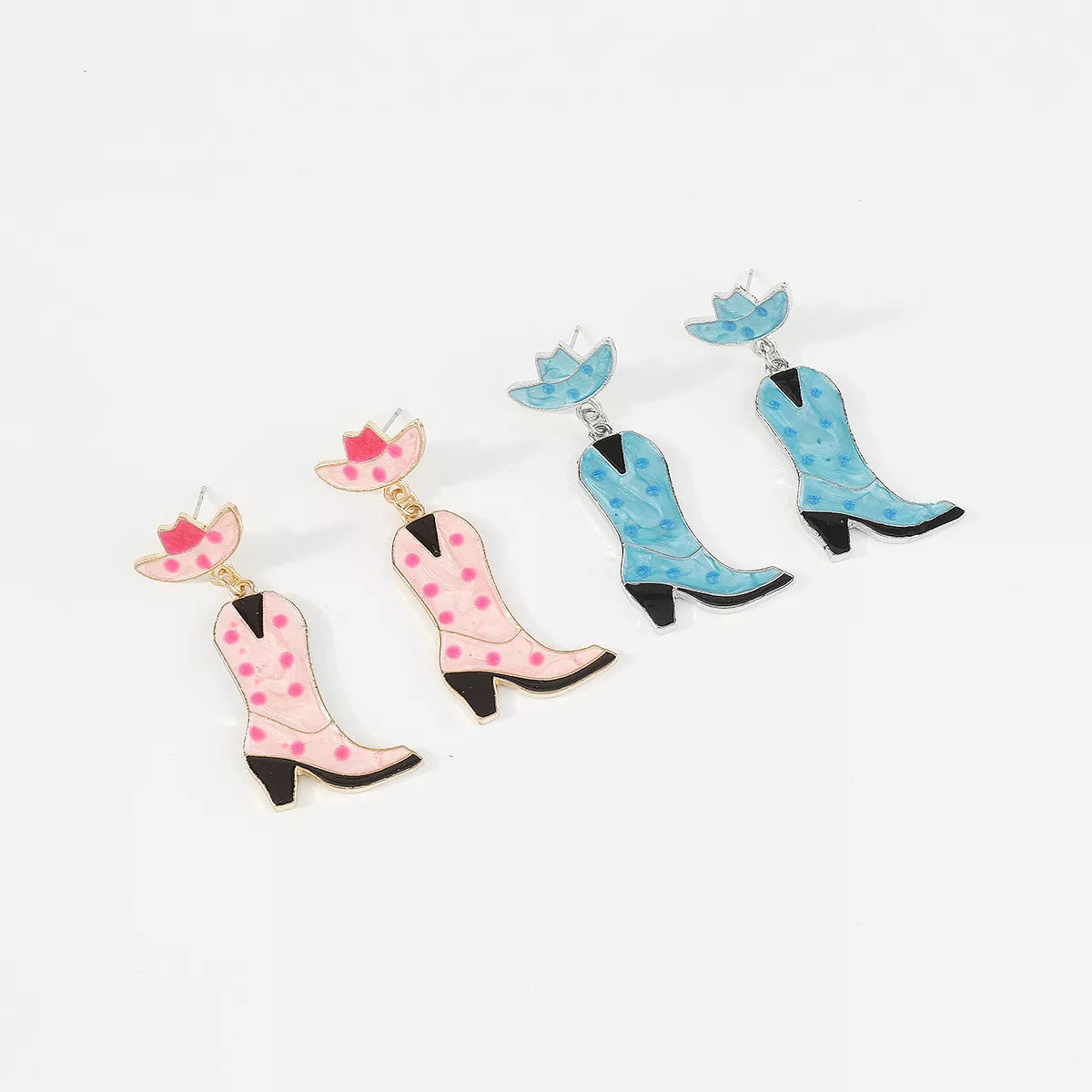 Cowboy Boot Dangle Earrings