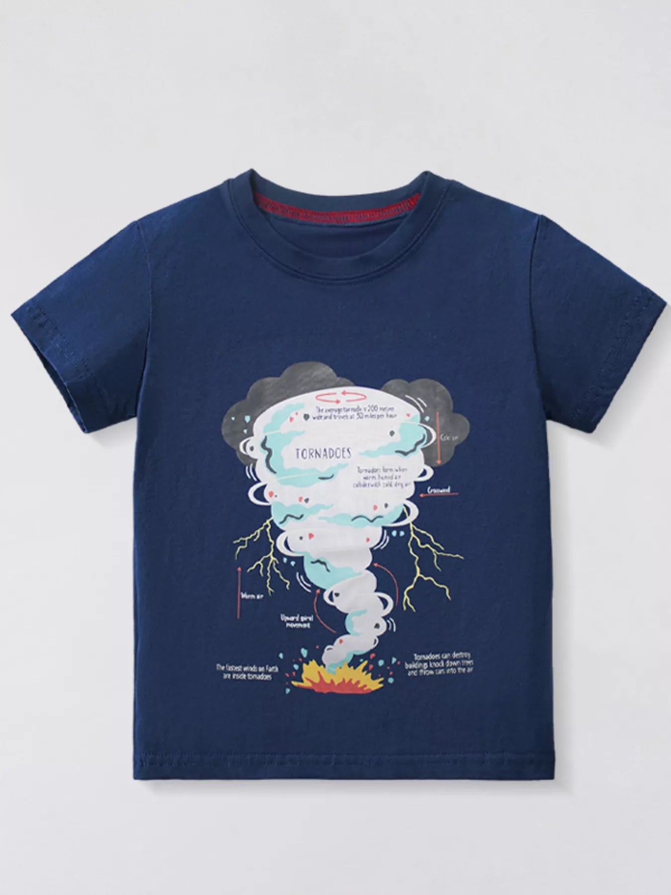 Children's Tornado Graphic Short Sleeve T-Shirt