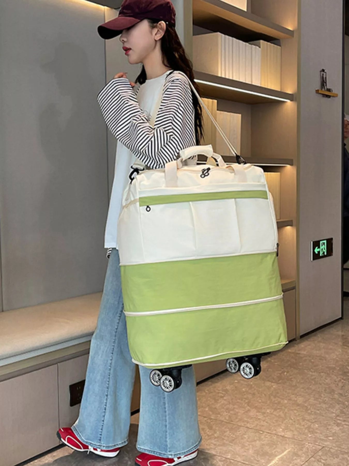 Rolling Duffel Bag with Wheels