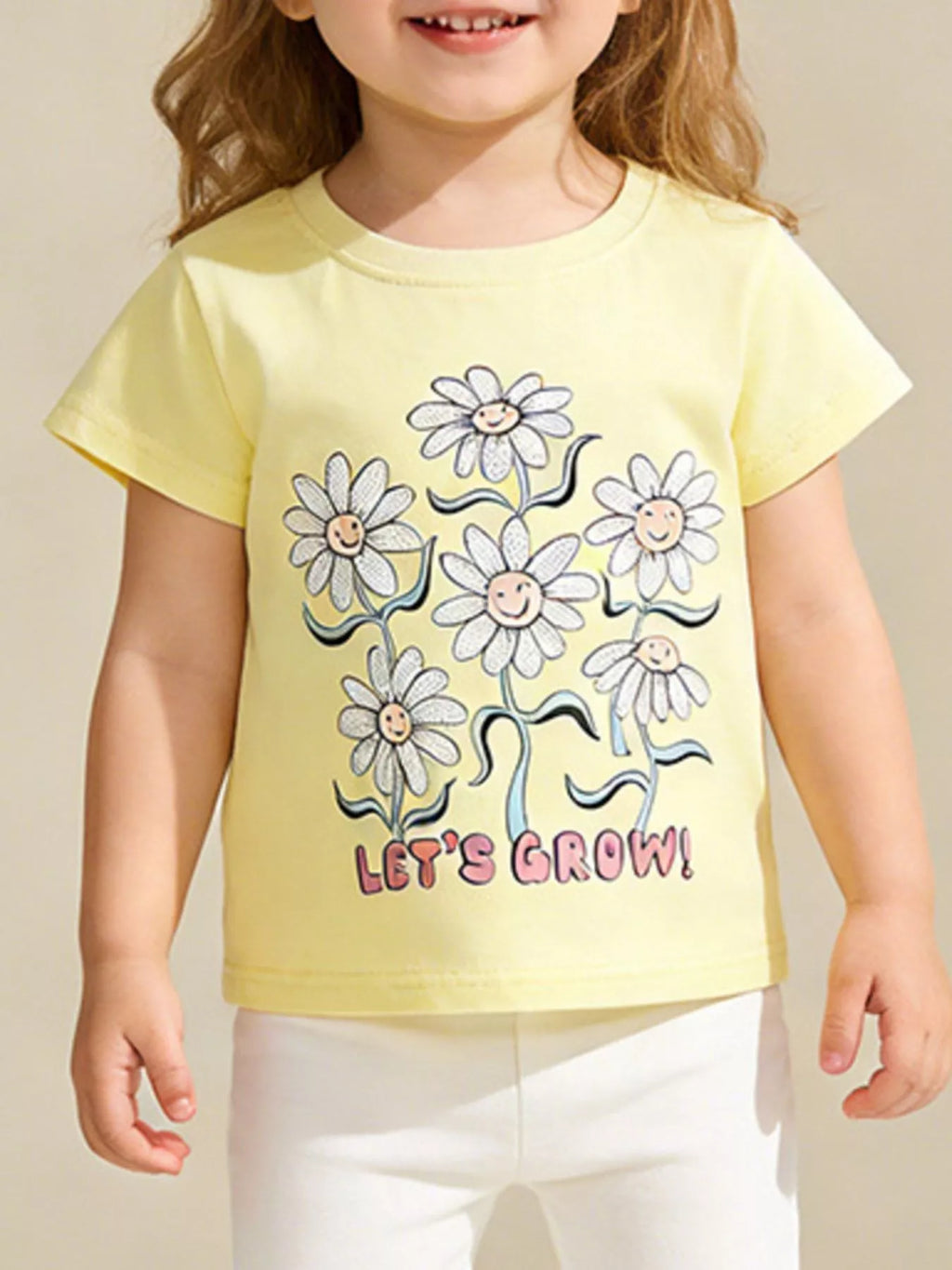 Children's Daisy Graphic Short Sleeve T-Shirt