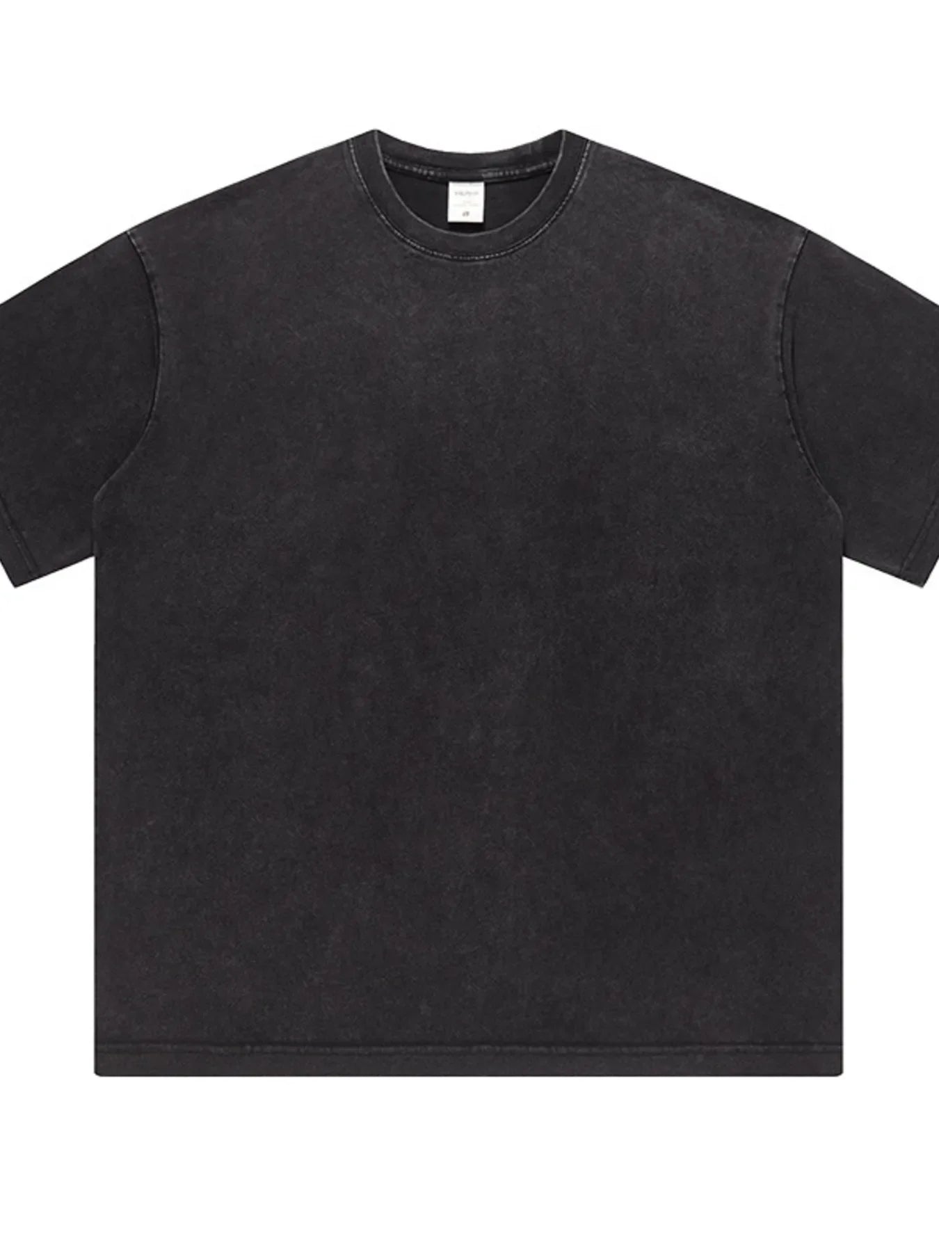 Men's Full Size Washed Round Neck T-Shirt Plus Size